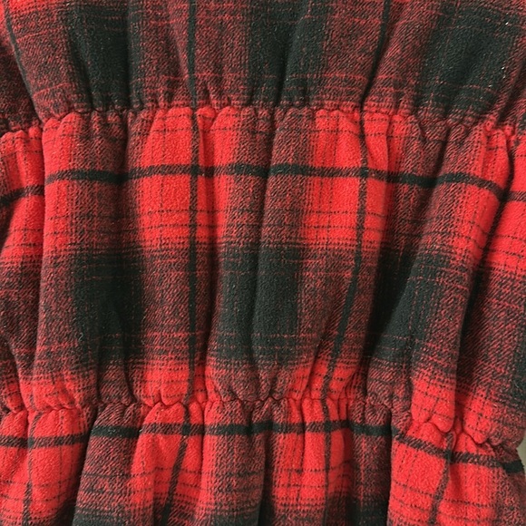 BB Dakota Everlong Jacket Plaid Red Black Lumberjack Winter Coat Puffer Gingham - Picture 12 of 14